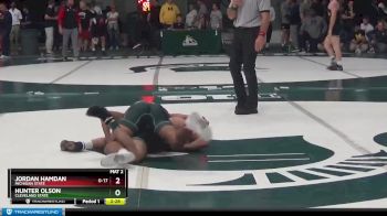 141 lbs Cons. Round 4 - Hunter Olson, Cleveland State vs Jordan Hamdan, Michigan State