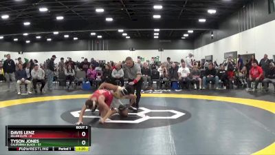 119 lbs Round 1 (6 Team) - Tyson Jones, California Black vs Davis Lenz, Killer Elite