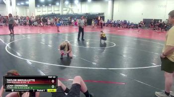 105 lbs Round 2 (8 Team) - Leah Swanson, Florida Red Black & Blue vs Taylor Brouillette, Team Montana Silver