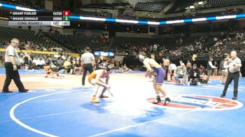 150 Class 4 lbs Cons. Round 2 - Grant Fadler, Platte County vs Shane Oswald, Hickman