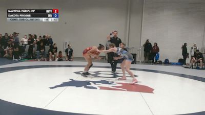 145 lbs Cons. Sub-quarters - Naveena Enriquez, MTC - MANTANONA TRAINING CENTER vs Dakota Frogge, Sanderson Wrestling Academy