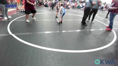 55 lbs Quarterfinal - Beckem Brooks, Winfield Youth Wrestling Club vs Kaiser Ailey, Blackwell Wrestling Club