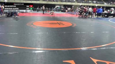 220 lbs Quarterfinal - Nolan Boyles, Franklin vs Dionysus Alston, Dover