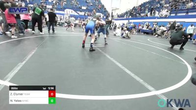 85 lbs Round Of 16 - Zydyn Clymer, Team Guthrie Wrestling vs Noah Yates, Newcastle Youth Wrestling