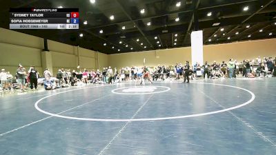 140 lbs Cons. Round 3 - Sydney Taylor, KS vs Sofia Hoegemeyer, NE
