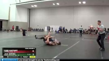 197 lbs 2nd Wrestleback (16 Team) - Gabe Martinez, Campbellsville vs Jack Servies, Marian University (IN)