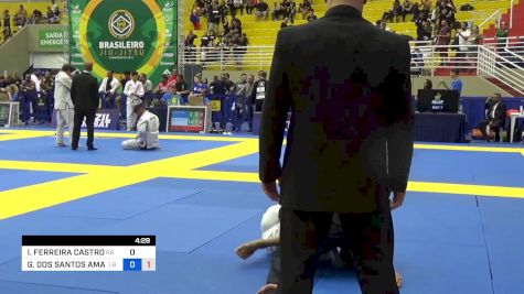 ISRAEL FERREIRA CASTRO vs GUILHERME DOS SANTOS AMARAL 2023 Brasileiro Jiu-Jitsu IBJJF