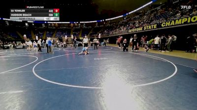 82 lbs Semifinal - Dj Towler, Aliquippa vs Hudson Beach, Edinboro