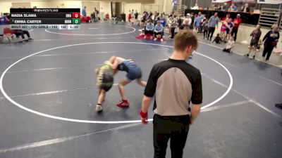 12U GIRLS - 140 lbs 1st Place Match - Emma Carter, Minnesota vs Nadia Slama, Blaine Wrestling Association