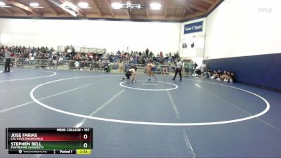 157 lbs Quarterfinal - Jose Farias, Cal State Bakersfield vs Stephen Bell, Fontbonne University