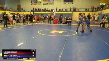 157 lbs Cons. Round 2 - Joseph Profit, Kansas vs Braxton Frey, Kansas City Training Center