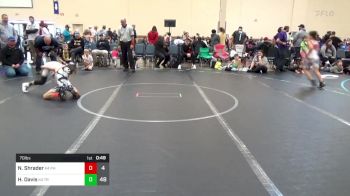 70 lbs Rr Rnd 1 - Nico Shrader, Phoenix WC K-4 vs Holden Davis, Tri State Hammers K-4