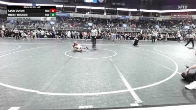 46 lbs 3rd Place - Keon Ooton, Prodigy Elite Wrestling vs Micah Melson, Purler Wrestling Academy