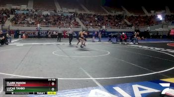 D4-106 lbs Cons. Round 2 - Lucas Tahbo, Parker vs Clark Mason, Morenci Jr./Sr.