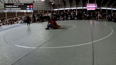 120 lbs Champ. Round 3 - Patrick Pina III, Arizona vs Issac Arismendez, Frontier High School Wrestling