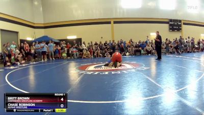 100 lbs Round 1 - Britt Brown, Contenders Wrestling Academy vs Chase Robinson, Alphas Wrestling