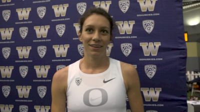 Ashley Maton after winning the MPSF mile title