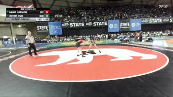 Girls 3A 100 lbs Champ. Round 2 - Naima Harmon, Shelton (Girls) vs Iaunny Ruiz, Hermiston (Girls)