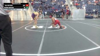 141 lbs Champ. Round 2 - Kaden Brown, Montevallo vs Eli Peyton, Cumberlands (Ky.)