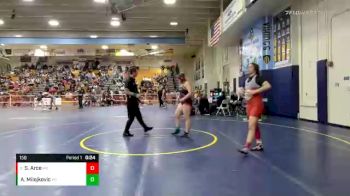 150 lbs Cons. Round 5 - Samantha Arce, Mater Dei vs Angela Milojkovic, Palm Desert