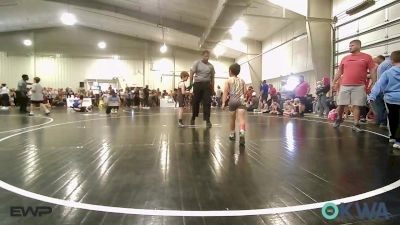 60 lbs Quarterfinal - Kingston Baucom, Salina Wrestling Club vs Wyatt Garcia, Wagoner Takedown Club