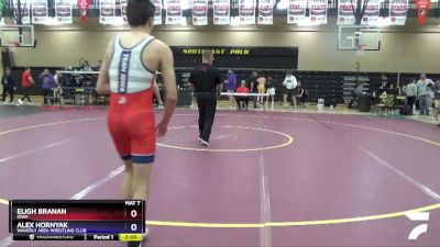 120 lbs Cons. Semi - Eligh Branan, Iowa vs Alex Hornyak, Waverly Area Wrestling Club