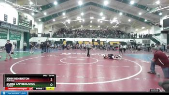 140 lbs Quarterfinal - Burke Camberlango, Victory vs John Henington, Heritage