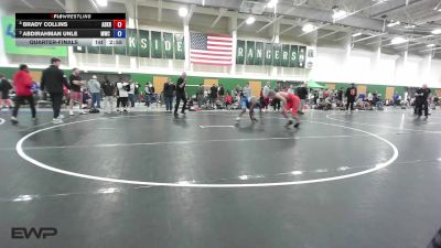 126 kg Quarterfinal - Brady Collins, Askren Wrestling Academy vs Abdirahman Unle, MWC Wrestling Academy