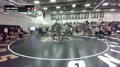 110 lbs Quarterfinal - Emerald Nava, Campbell County vs Abby Vroman, Central