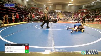 100 lbs Consi Of 4 - Kieran Blake, R.A.W. vs Kenneth Whitlock, Jenks Trojan Wrestling Club