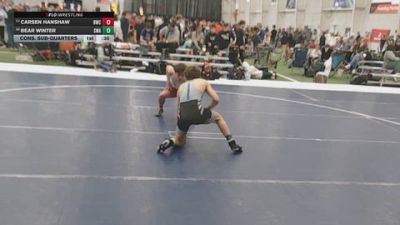 132 lbs Cons. Sub-quarters - Bear Winter, Sanderson Wrestling Academy vs Carsen Hanshaw, Beatrice Wrestling Club