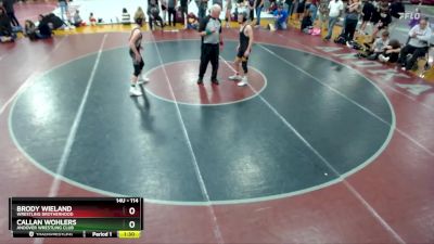 114 lbs Round 5 - Callan Wohlers, Andover Wrestling Club vs Brody Wieland, Wrestling Brotherhood