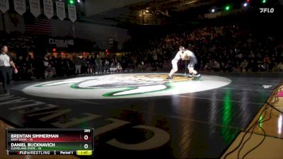 285 lbs Daniel Bucknavich, Cleveland State vs Brentan Simmerman, Kent State