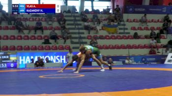 57 kg Qualif. - Anton Vlas, Moldova vs Heorhii Kazanzhy, Ukraine