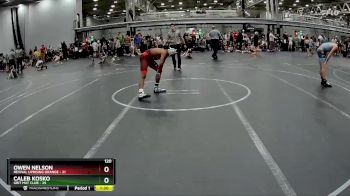 120 lbs Round 1 (4 Team) - Owen Nelson, Revival Uprising Orange vs Caleb Kosko, Grit Mat Club