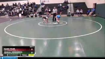 128 lbs Finals (2 Team) - Kendall Heidenreich, Northwest Nelson (Girls) vs Alana Toler, New Braunfels (Girls)