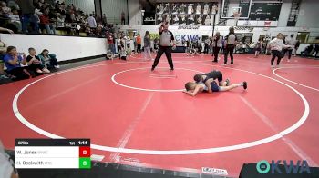 67 lbs Semifinal - Wyatt Jones, Springdale Youth Wrestling Club vs Hayden Beckwith, Miami Takedown Club