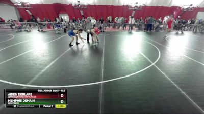 132 lbs Cons. Round 2 - Aiden DeBlare, Jefferson Wrestling Club vs Memphis DeMain, Wisconsin