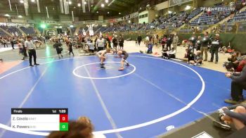 126 lbs Final - Zachary Covolo, RawTown Elite vs Kolten Powers, Sheidan WC