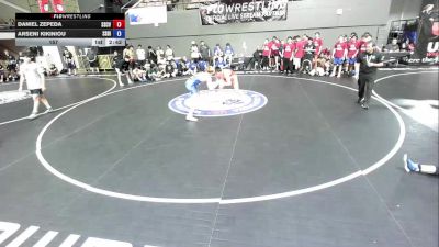 157 lbs Daniel Zepeda, SCVWA - Santa Clara Valley Wrestling Association vs Arseni Kikiniou, SDIKWA - San Diego-Imperial Kids Wrestling Association