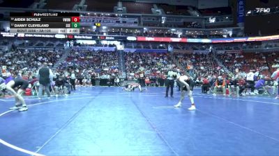 3A-126 lbs Cons. Round 2 - Aiden Schulz, Valley, West Des Moines vs Danny Cleveland, Sioux City East