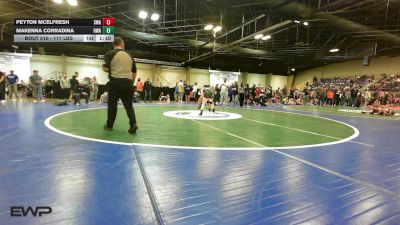 117 lbs Rr Rnd 1 - Peyton MCELFRESH, Shelton Wrestling Academy vs Makenna Corradina, HURRICANE WRESTLING ACADEMY