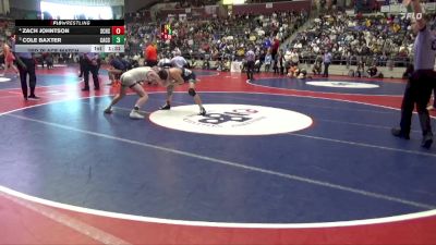 4A 132 lbs 3rd Place Match - Cole Baxter, Central Arkansas Christian School vs Zach Johntson, Southside Charter High School