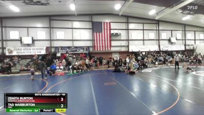 49 lbs Champ. Round 2 - Zenith Burton, Wasatch Wrestling Club vs Tad Warburton, JWC