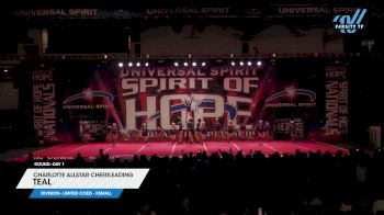 Charlotte Allstar Cheerleading - Teal [2024 L6 Limited Coed - XSmall Day 1] 2024 Spirit of Hope Grand Nationals