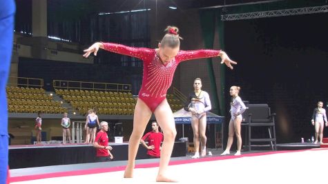 Alisson Lapp (France) On Floor, Training Day 1 - Gymnix 2016