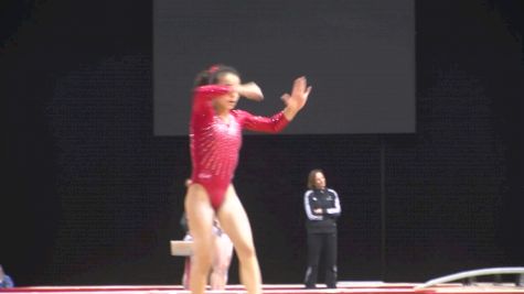 Assia Khnifass (France) On Floor, Training Day 1 - Gymnix 2016