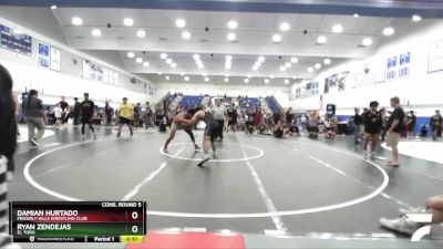 175 lbs Cons. Round 5 - Ryan Zendejas, El Toro vs Damian Hurtado, Friendly Hills Wrestling Club