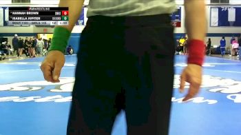 Girls 145 lbs Cons. Semi - Isabella Jupiter, Ocean Springs Women vs Hannah Brown, St. Martin High School Girls