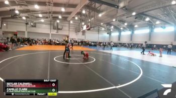 75 lbs Cons. Semi - Skylar Caldwell, El Paso Supers Wrestling Club vs Camille Clark, El Paso Supers Wrestling Club